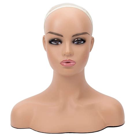 wig mannequin head and stand|female mannequin head for wigs.